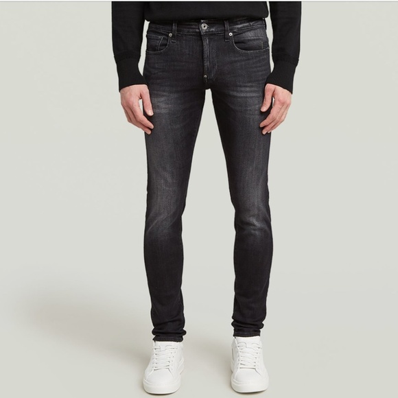 G-STAR RAW REVEND SUPER SLIM WASHED BLACK JEANS - 31 - Picture 1 of 15
